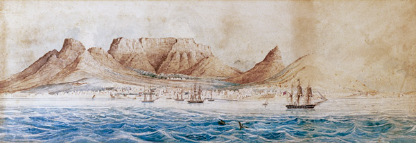 View of Table Bay, Colonial School à Anonyme