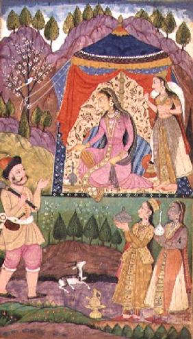 48.6/2 folio 138 Farhad recounts his adventures to Princess Shirin, from the 'Khusrau and Shirin', D