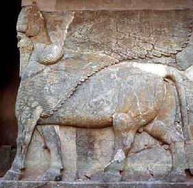 Bas-relief of an anthropomorphic bull
