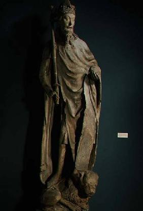 Charles IV Holy Roman Emperor (1316-78)sandstone figure formerly part of the exterior decoration of