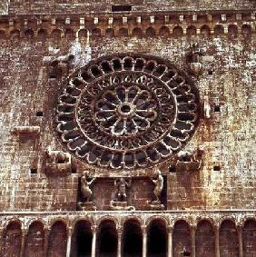 Exterior of the Rose Window from the North Transept