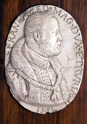 Medallion bearing the portrait of Francesco de' MediciDuke of Florence (1541-87) (who founded a Maio
