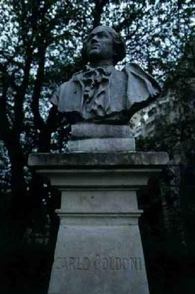 Portrait bust of Carlo Goldoni (1707-93) (also see 122647)