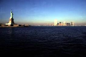 View of the Statue of Liberty and the Southern End of Manhattan Island (photo)