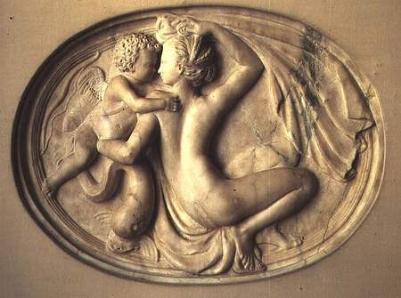 Venus and Cupid, relief attributed to Jean Goujon (1510-c.1568) à Anonyme