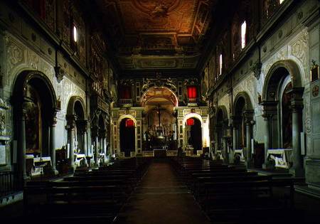 View of the interior looking towards the altar à Anonyme