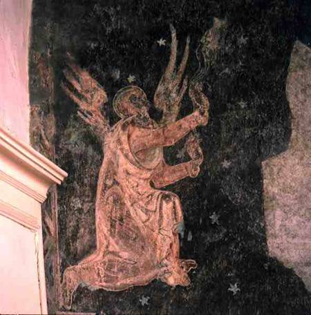 Wall painting depicting an angel à Anonyme