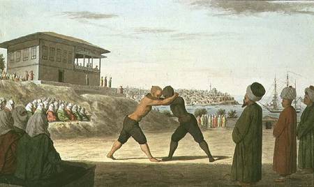 Wrestling Match, Constantinople à Anonyme