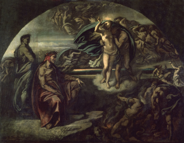 Dante & Virgil in Underworld à Anselm Feuerbach