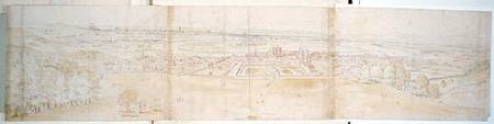 Greenwich Palace and London from Greenwich Hill, from 'The Panorama of London' à Anthonis van den Wyngaerde