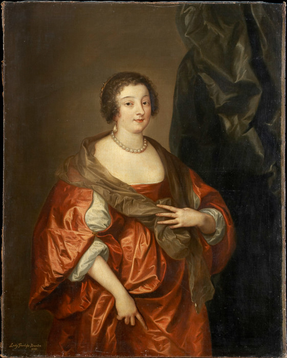 Portrait of Penelope Naunton, Lady Herbert à Anthonis van Dyck