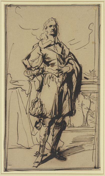 Studie zu einem Kavalierbildnis à Anthonis van Dyck