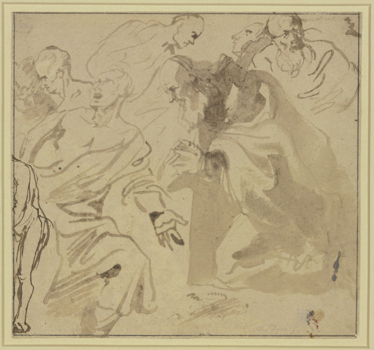 Studienblatt: Sieben Heilige à Anthonis van Dyck