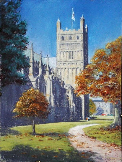 Exeter Cathedral - North Tower, 2003 (pastel on paper)  à Anthony  Rule