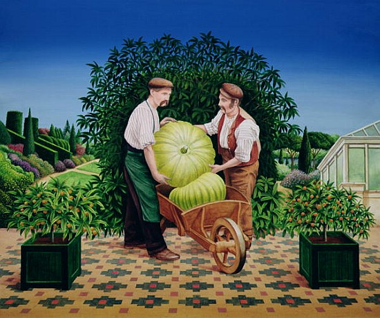 Gardeners, 1990 (acrylic on board)  à Anthony  Southcombe