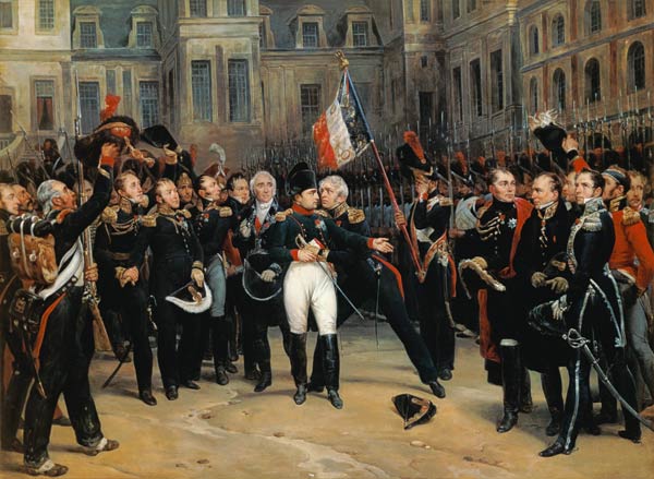 Napoleon I (1769-1821) Bidding Farewell to the Imperial Guard in the Cheval-Blanc Courtyard at the C à Antoine Alphonse Montfort