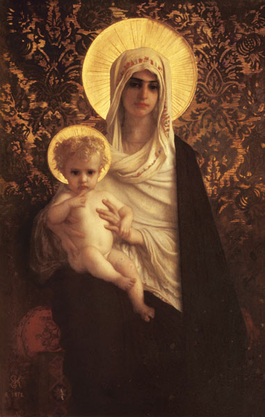 Virgin and Child à Antoine Auguste Ernest Herbert ou Hebert