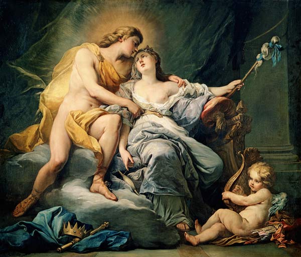 Apollo et Leucothea. à Antoine Boizot