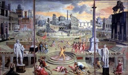 The Massacre of the Triumvirate à Antoine Caron