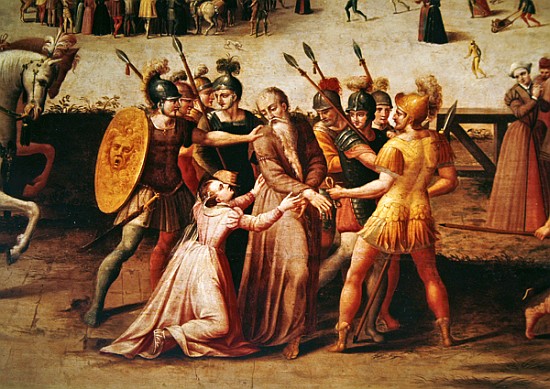 The Arrest of Sir Thomas More in 1535 (detail of 40437) à Antoine Caron