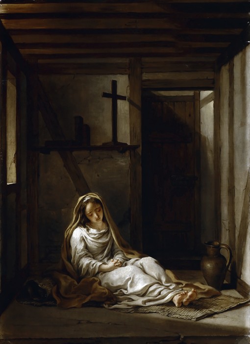Saint Thaïs in her cell à Antoine Coypel