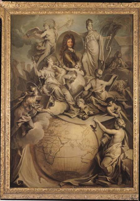Allegory of Philippe II (1674-1723) Duke of Orleans à Antoine Dieu