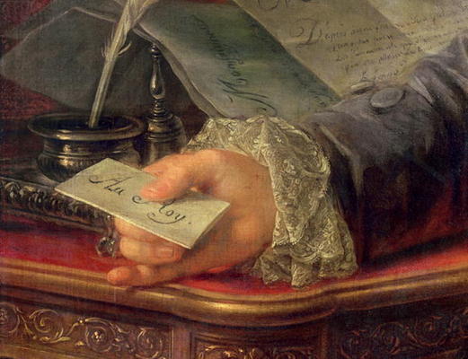 Charles Gravier (1719-87) Count of Vergennes (oil on canvas) (detail of 257923) à Antoine Francois Callet