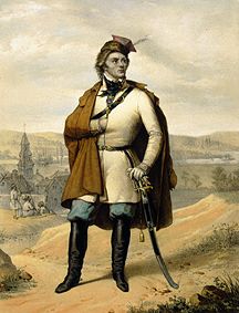 portrait du combattant polonais de liberté Tadeusz Kosciuszko à Antoine Maurin