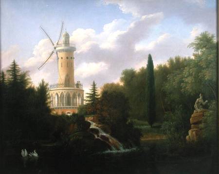 Windmill at the Folie-Beaujon in Paris à Antoine Patrice Guyot