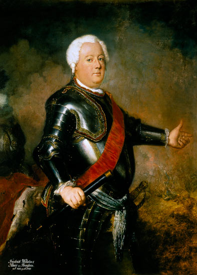 Friedrich Guillaume I, Roi de Prusse à Antoine Pesne