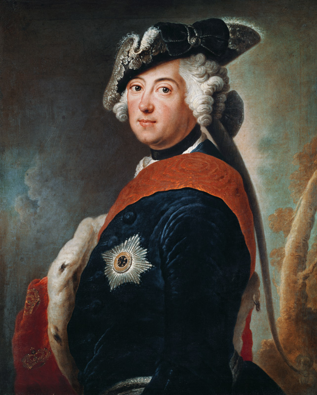 Frederick II , Portrait à Antoine Pesne