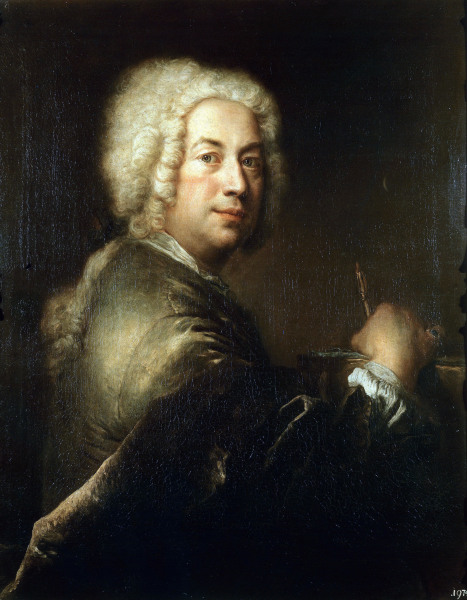 Antoine Pesne , Self-portrait à Antoine Pesne