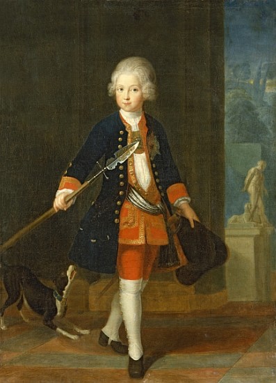 The Crown Prince Frederick II in his Corps de Cadets (uniform of the Kings Regiment), à Antoine Pesne