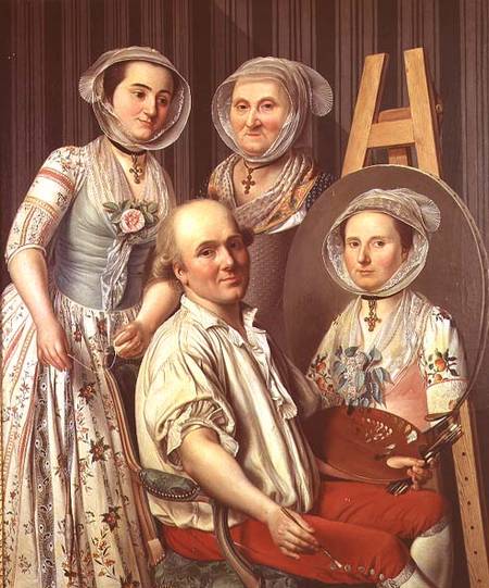 The Artist and His Family à Antoine Raspal
