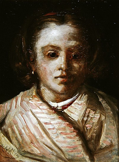 Portrait of a child à Antoine Vollon
