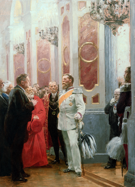 Frederick III at a Court Ball à Anton Alexander von Werner