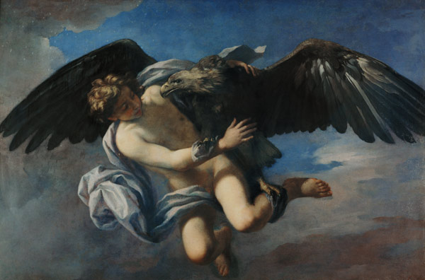The Abduction of Ganymede by Jupiter disguised as an Eagle à Anton Domenico Gabbiani
