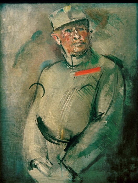 Portrait of an Austrian officer à Anton Kolig