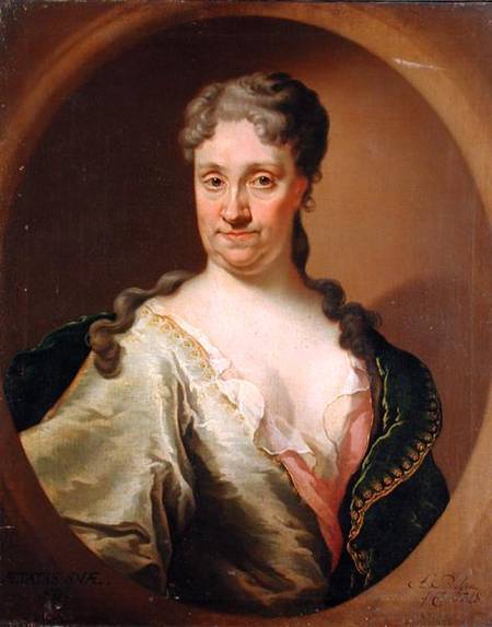 Portrait of Barbara Lutken (1664-1740) à Anton Paulsen