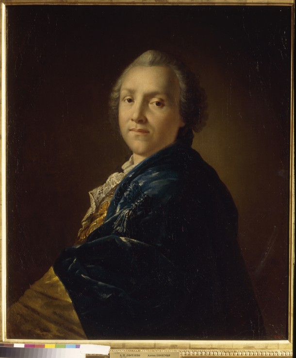 Portrait of the poet Alexander Sumarokov (1717-1777) à Anton Pawlowitsch Lossenko