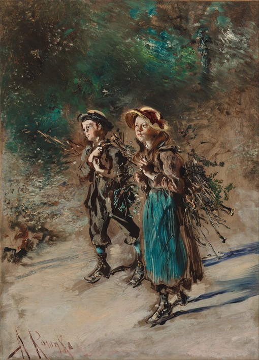 Children with Brushwood à Anton Romáko