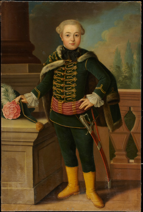 Portrait of Carl Justinian von Holzhausen (1750-1793) à Anton Tischbein