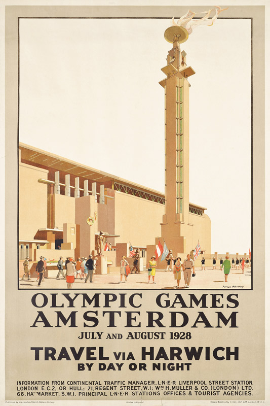 A poster advertising the 1928 Olympic Games in Amsterdam, 1928 à Anton van Anrooy
