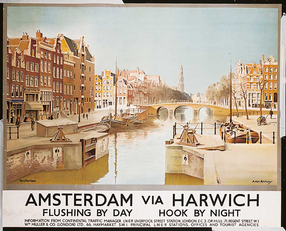 Amsterdam via Harwich, c.1930 à Anton van Anrooy
