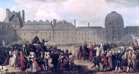 The Announcement of the signing of the Treaty of Versailles in 1783 à Anton van Ysendyck