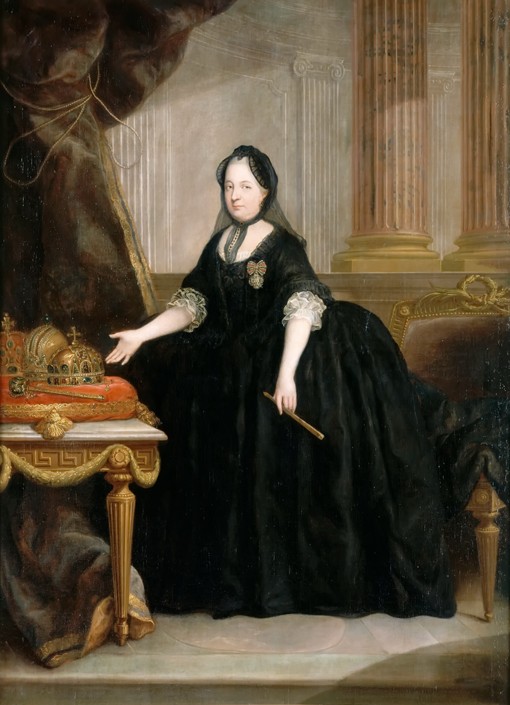 Portrait of Empress Maria Theresia of Austria (1717-1780) à Anton von Maron
