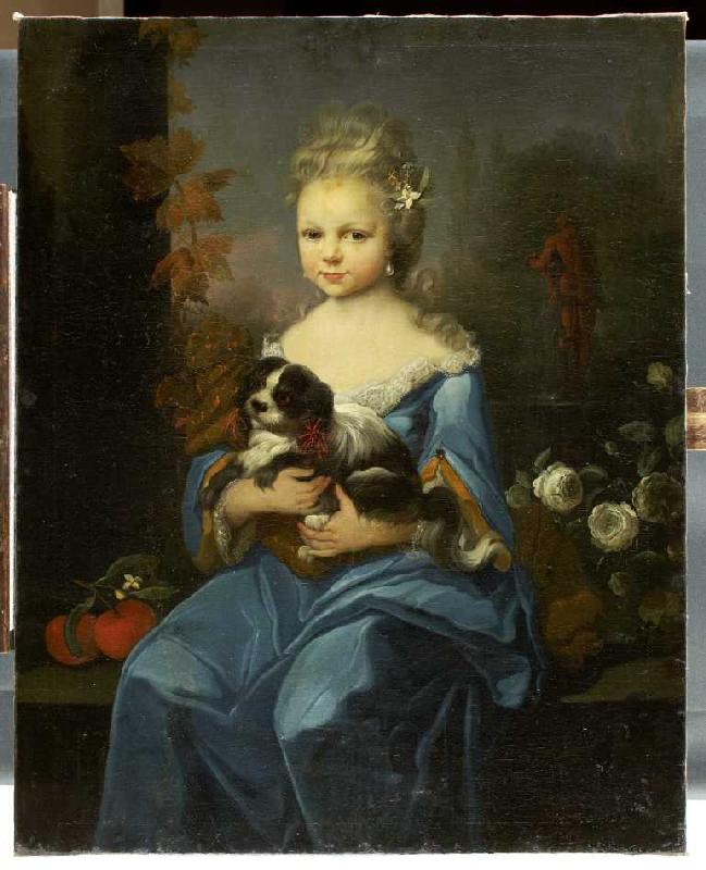 Bildnis der Margarethe Sophie Leonore von Holzhausen (1722-1747) (?) à Anton Wilhelm Tischbein