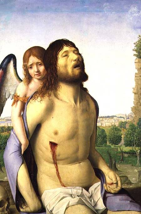 The Dead Christ Supported by an Angel à Antonello da Messina