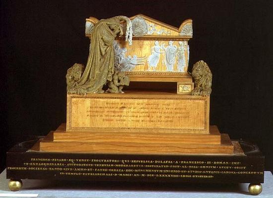 Model for the Monument of Francesco Pisano (wood and wax) à Antonio  Canova