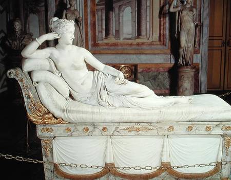 Paulina Bonaparte (1780-1825) as Venus Triumphant à Antonio Canova